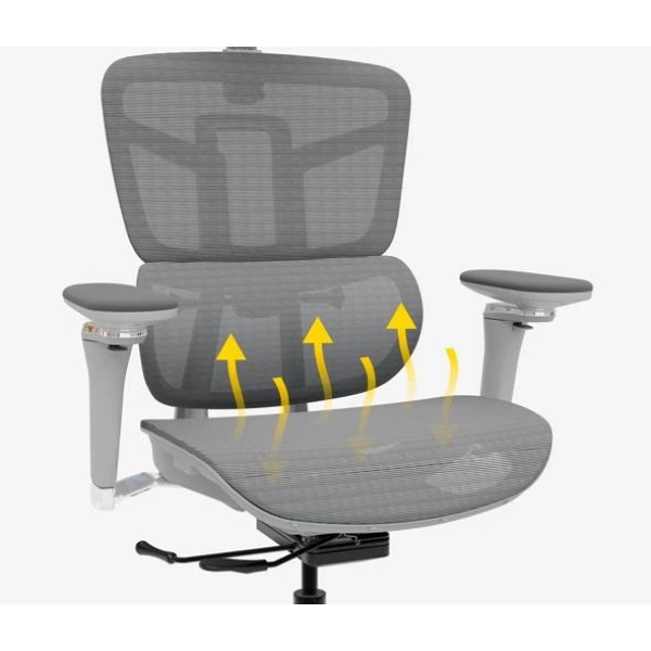 Фото - Кресло офисное Mealux S4 Air Grey (HF-S4 M/G)